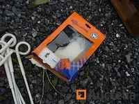 2 hek elektrificatoren, tape 200 m, staken, isolatoren, - afbeelding 12 van  17