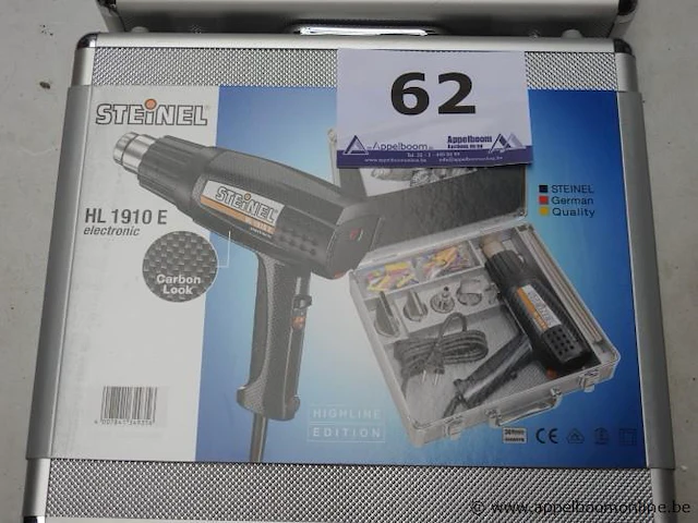 2 heteluchtblazers steinel hl1910e, in koffer, werking niet gekend - afbeelding 2 van  2