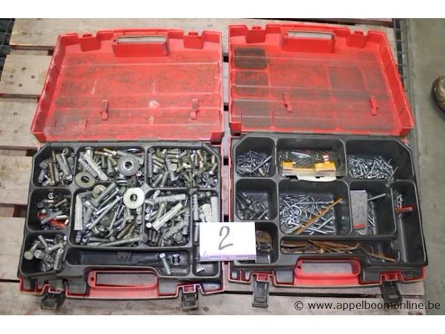 2 hilti koffers inhoudende montagemateriaal - afbeelding 1 van  1