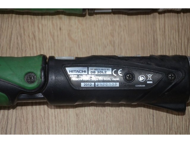 2 hitachi accu schroefmachines db3dl2 met 2 laders en 2 accu (b402) - afbeelding 5 van  5