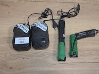 2 hitachi accu schroefmachines db3dl2 met 2 laders en 2 accu (b402) - afbeelding 1 van  5