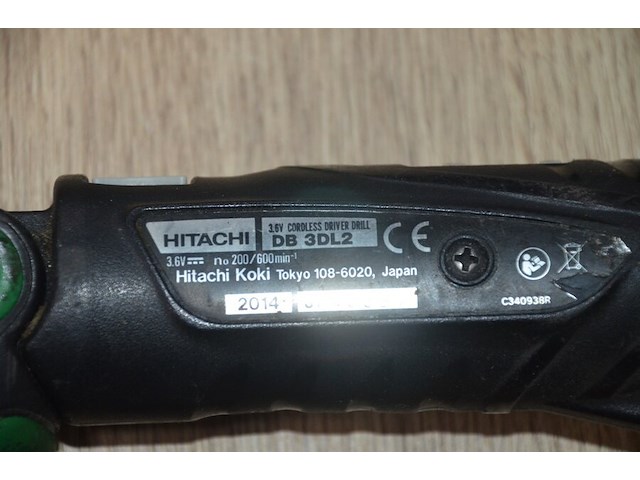 2 hitachi accu schroefmachines db3dl2 met 2 laders en 2 accu (b402) - afbeelding 5 van  5