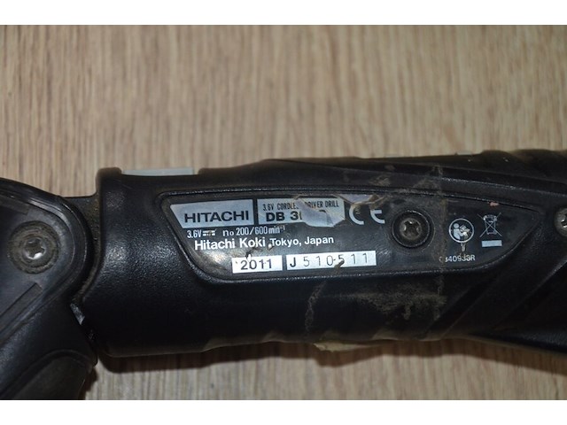 2 hitachi accu schroefmachines db3dl2 met 2 laders en 2 accu (b402) - afbeelding 5 van  5