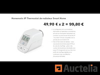2 homematic smart home radiatorthermostaten - afbeelding 1 van  5