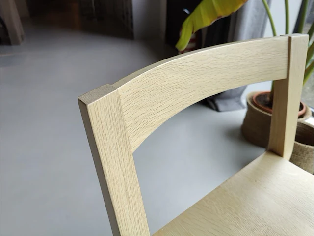 2 houten design bijzetstoelen awg bob reeth antwerp - afbeelding 3 van  4