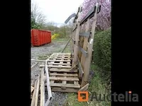 2 houten glastransport rekken voor transport van raamkozijnen en andere - afbeelding 2 van  2