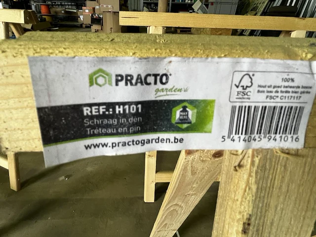 2 houten schragen practo - afbeelding 4 van  4
