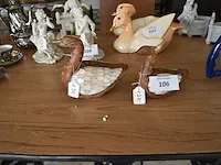 2 houten siereendjes