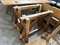 2 houten tafelpoten - afbeelding 1 van  4