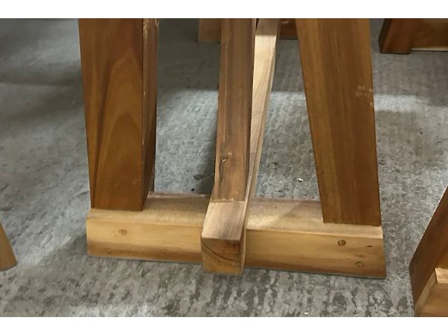 2 houten tafelpoten - afbeelding 3 van  4