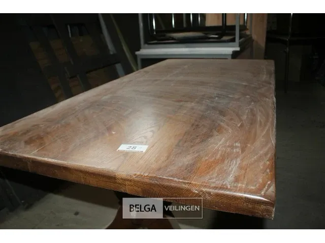 2 houten tafels - afbeelding 4 van  4