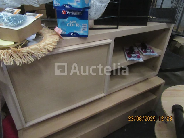 2 houten tv-standaards 120cm x 50x 50cm - afbeelding 4 van  4