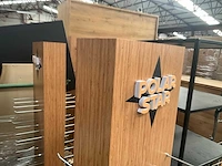 2 houten winkelzuilen polar star met haken - afbeelding 5 van  10