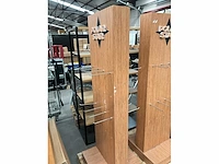 2 houten winkelzuilen polar star met haken - afbeelding 6 van  10