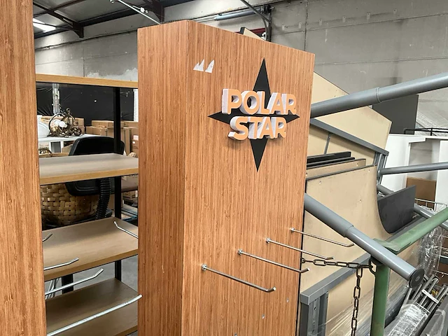 2 houten winkelzuilen polar star met haken - afbeelding 8 van  10