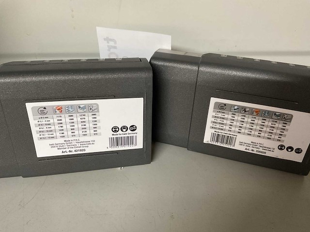 2 ijzer borensets hoge kwaliteit - afbeelding 3 van  3