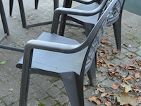 2 ijzeren tafeltjes + 5 stoelen bois le duc - afbeelding 6 van  6