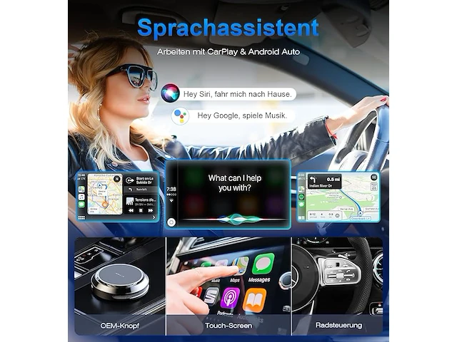 2-in-1 carplay android auto draadloze adapter - afbeelding 5 van  5