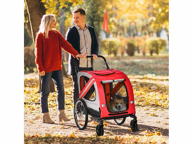 2-in-1 converteerbare jogger hondenfietskar - afbeelding 8 van  12