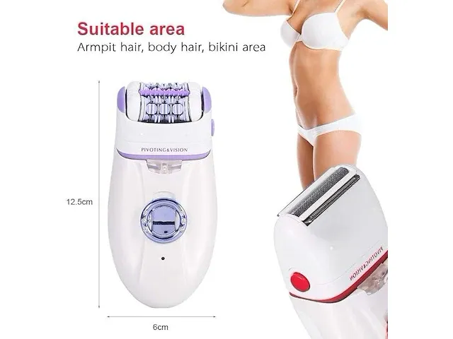 2-in-1 epilator, elektrische epilator - afbeelding 2 van  2