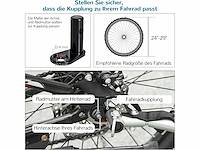 2-in-1 fietskar voor hond - wit + zwart - 155 x 83 x 108 cm - afbeelding 7 van  7