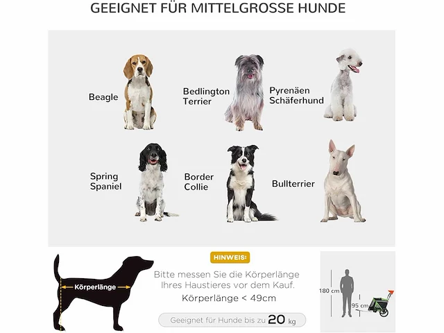 2-in-1 hondenfietskar - afbeelding 9 van  14