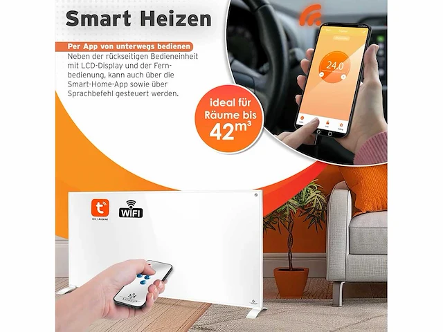 2-in-1 infrarood energiebesparende infrarood verwarming - 700w - afbeelding 6 van  9