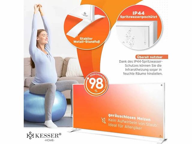 2-in-1 infrarood energiebesparende infrarood verwarming - 700w - afbeelding 7 van  9