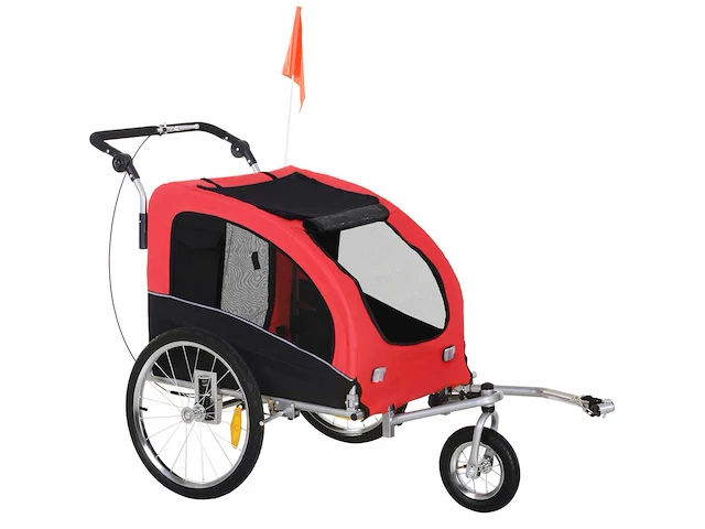 2-in-1 jogger fietskar voor dieren - afbeelding 3 van  6