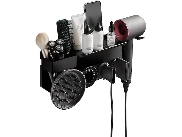 2-in-1 wandhouder voor dyson airwrap styler en supersonic haardroger - afbeelding 1 van  3