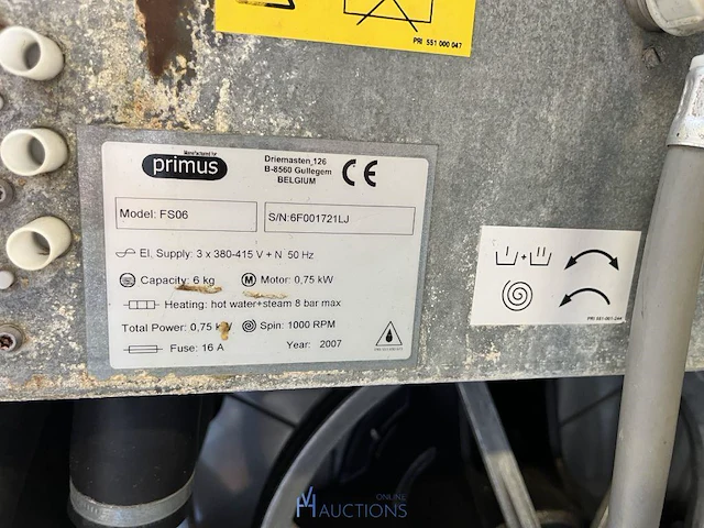 2 industriële wasmachines primus - afbeelding 9 van  10