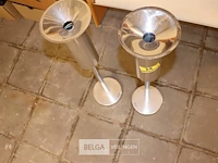 2 inox asbakken - afbeelding 2 van  3