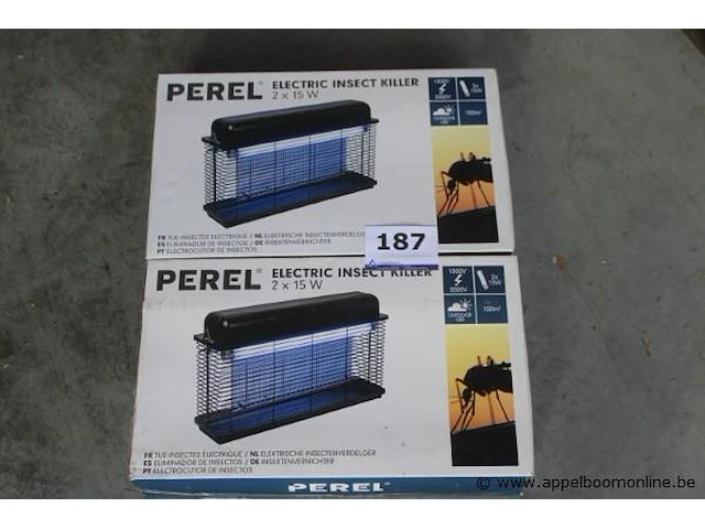 2 insectenlampen perel - afbeelding 1 van  2