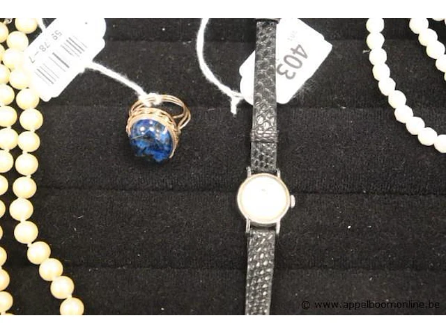 2 kettingen, vintage hologe en ring - afbeelding 2 van  4
