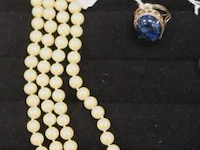 2 kettingen, vintage hologe en ring - afbeelding 4 van  4