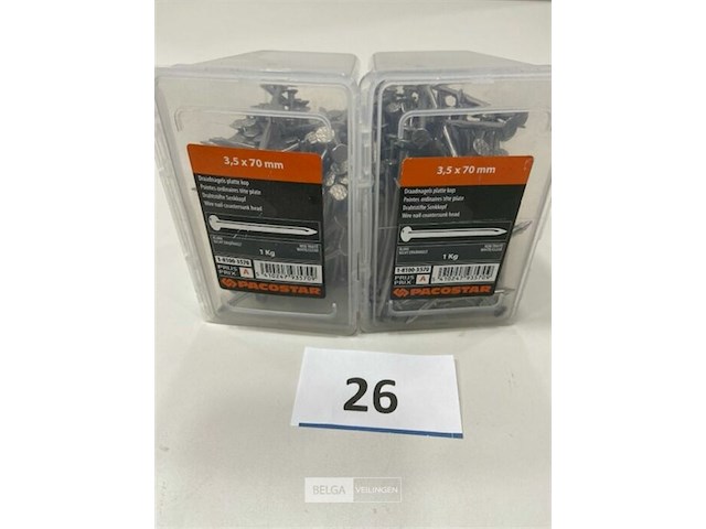2 kg draadnagels met platte kop 3,4x65mm - afbeelding 2 van  3