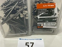 2 kg draadnagels met platte kop 3,5 x 70 mm - afbeelding 1 van  3