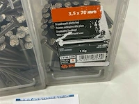 2 kg draadnagels met platte kop 3,5 x 70 mm - afbeelding 3 van  3