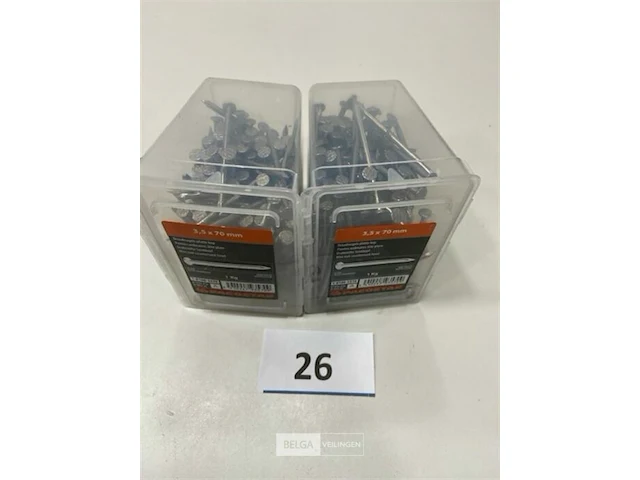 2 kg draadnagels met platte kop 3,5x70mm - afbeelding 3 van  3