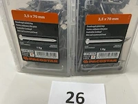 2 kg draadnagels met platte kop 3,5x70mm - afbeelding 1 van  3