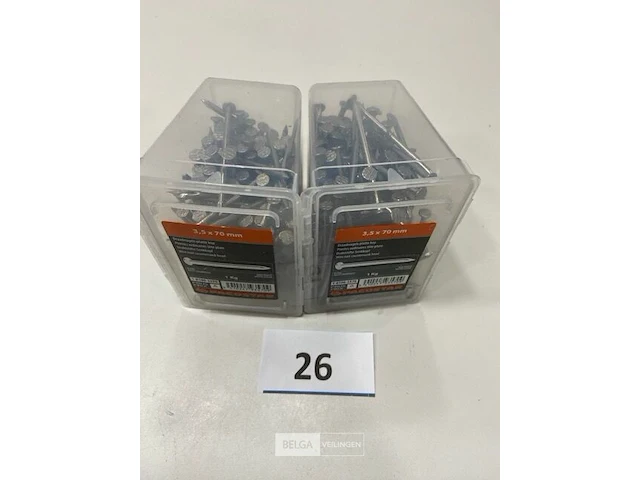 2 kg draadnagels met platte kop 3,5x70mm - afbeelding 3 van  3