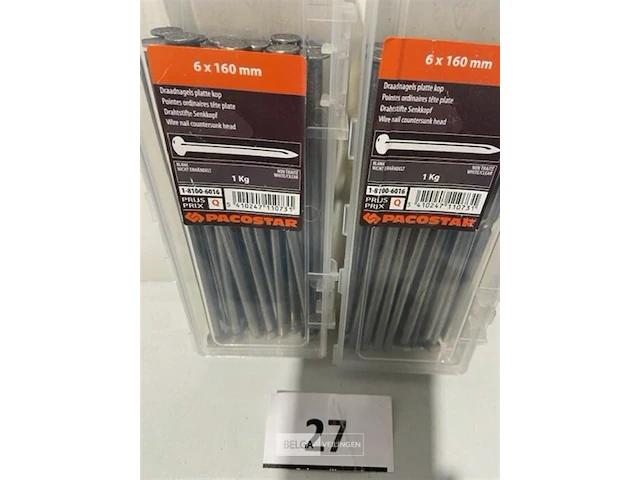 2 kg draadnagels platte kop 6 x 160 mm - afbeelding 3 van  3