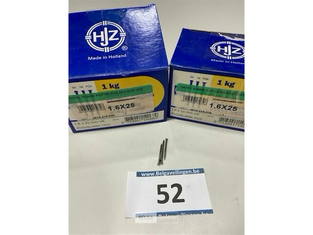 2 kg rvs nagels met ronde kop 1,6 x 25 mm - afbeelding 2 van  3