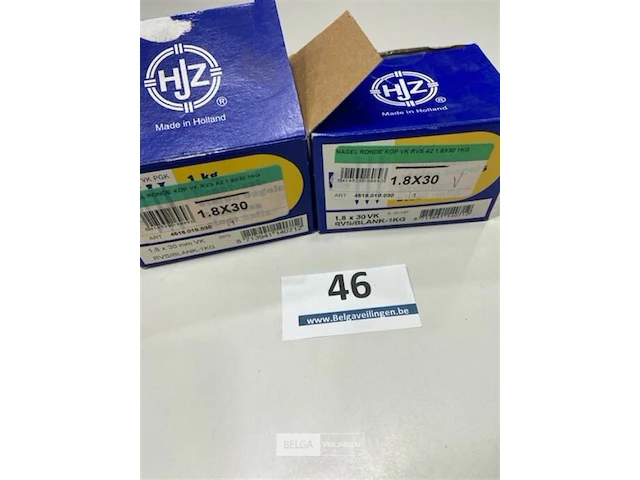 2 kg rvs nagels met ronde kop 1,8 x 30 mm - afbeelding 1 van  3