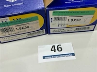 2 kg rvs nagels met ronde kop 1,8 x 30 mm - afbeelding 1 van  3