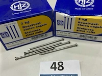 2 kg rvs nagels met ronde kop 3,4 x 80 mm - afbeelding 1 van  3
