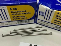 2 kg rvs nagels met ronde kop 3,4 x 80 mm - afbeelding 3 van  3