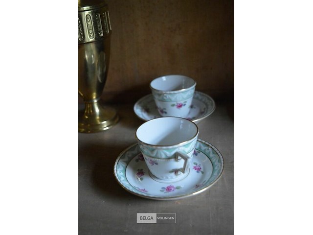 2 kleine tasjes kpm koninklijke porselijnfabriek van berlijn - afbeelding 1 van  4