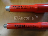2 knitex racagnacs met 2 verlengstukken en 6 doppen - afbeelding 5 van  8