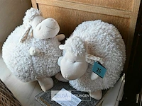 2 knuffel schaapjes - afbeelding 1 van  1